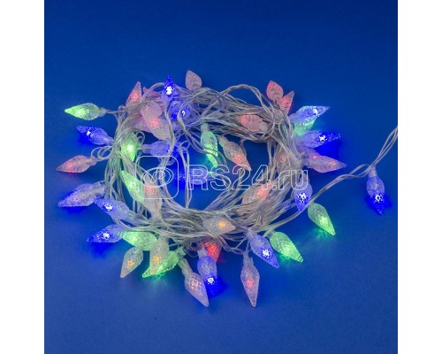 Гирлянда LED Шишки-1 ULD-S0500-050/DTA MULTI IP20 PINE CONES-1 5м 50 диодов разноцвет. свет провод прозр. Uniel UL-00007194