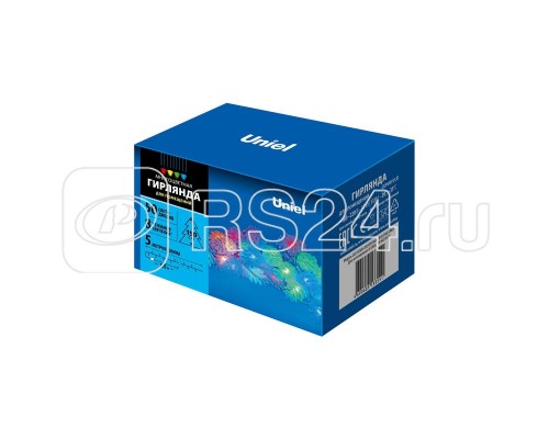 Гирлянда LED Шишки ULD-S0500-050/DTA MULTI IP20 PINE CONES 5м 50 диодов разноцвет. свет провод прозр. Uniel UL-00007193