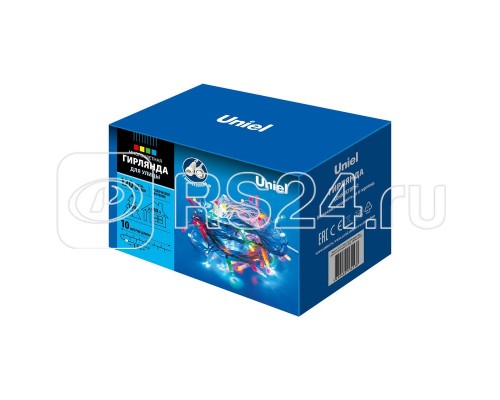 Гирлянда LED со статическим свечением ULD-S1000-120/SWK MULTI IP67 10м соедин. 120 диодов разноцвет. свет провод бел. Uniel UL-00007202