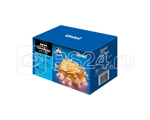 Гирлянда LED со статическим свечением ULD-S1000-120/SWK WARM WHITE IP67 10м соедин. 120 диодов тепл. бел. свет провод бел. Uniel UL-00007203