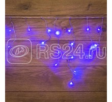 Гирлянда Айсикл (бахрома) 1.8х0.5м 48LED син. 3Вт 230В IP20 провод прозр. Neon-Night 255-013