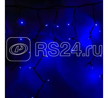 Гирлянда Айсикл (бахрома) 4.0х0.6м 128LED син. 8Вт 230В IP67 провод черн. каучук Neon-Night 255-223