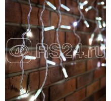Гирлянда Айсикл (бахрома) 4.8х0.6м 176LED бел. 11Вт 230В IP65 провод бел. Neon-Night 255-137