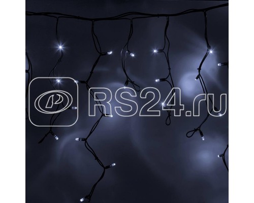 Гирлянда Айсикл (бахрома) 5.6х0.9м 240LED бел. эффект мерцания 15Вт 220В IP54 провод черн. каучук Neon-Night 255-255