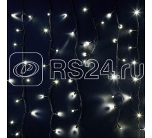 Гирлянда Айсикл (бахрома) 6.0х1.5м 240LED бел. 230В провод черн. каучук Neon-Night 255-295