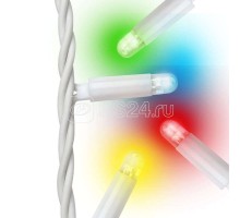 Гирлянда Бахрома светодиодная ULD-B3010-200/SWK MULTI IP67 со статическим свечением 3м соединяемая 200 светодиодов свет разноцветный провод бел. Uniel UL-00002271