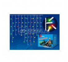 Гирлянда Бахрома светодиодная ULD-B3010-200/TWK MULTI IP67 с эффектом мерцания 3м соединяемая 200 светодиодов свет разноцветный провод бел. Uniel UL-00002272