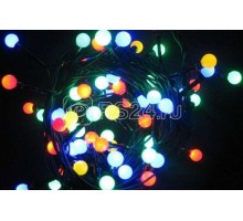 Гирлянда Цветные шарики LDBL128G-10-C 128 светодиод. контроллер 6.4м зел. SHLights 4610003325039