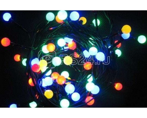 Гирлянда Цветные шарики LDBL128G-10-C 128 светодиод. контроллер 6.4м зел. SHLights 4610003325039
