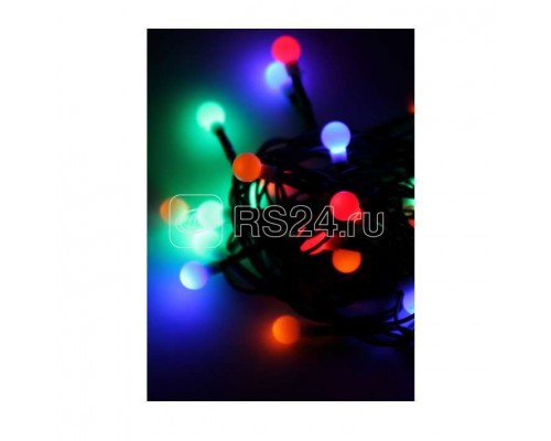 Гирлянда декоративная Маленькие шарики cherry 30LED 4.4м (2.9+1.5м) зел. провод IP20 мультиколор Космос KOC_GIR30LEDBALL_RGB