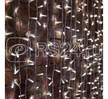 Гирлянда Дождь ПЛЕЙ-ЛАЙТ 2х1.5м 360LED 22Вт 230В IP44 бел.; фиксинг бел. провод NEON-NIGHT 235-115