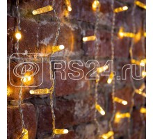Гирлянда Дождь ПЛЕЙ-ЛАЙТ 2х1.5м 360LED 23Вт 220В IP44 220В мерцающая тепл. бел.; силикон. провод NEON-NIGHT 235-316