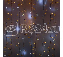 Гирлянда Дождь ПЛЕЙ-ЛАЙТ 2х3м 760LED 45Вт 220В IP44 жел.; флешинг бел. провод NEON-NIGHT 235-215