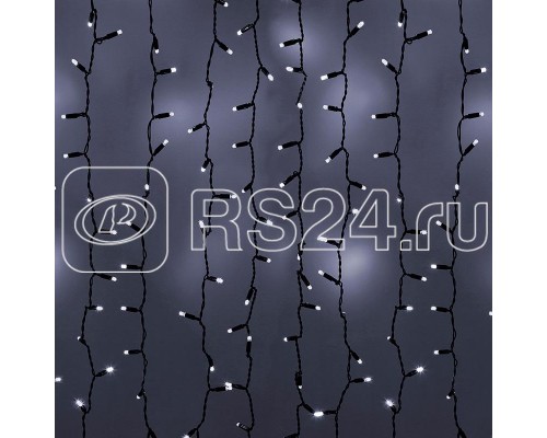 Гирлянда Дождь ПЛЕЙ ЛАЙТ 2х4м бел. черн. провод 220В флешинг NEON-NIGHT 235-202