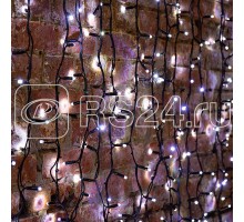 Гирлянда Дождь ПЛЕЙ-ЛАЙТ Каучук 2х3м 760LED 45Вт IP54 бел. фиксинг NEON-NIGHT 237-145