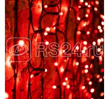 Гирлянда Дождь ПЛЕЙ-ЛАЙТ Каучук 2х3м 760LED 45Вт IP54 фиксинг красн. NEON-NIGHT 237-142