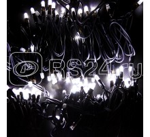 Гирлянда ДЮРАПЛЕЙ 20м 200LED 12Вт 220В IP54 мерцающая бел.; черн. провод NEON-NIGHT 315-165