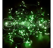 Гирлянда ДЮРАПЛЕЙ 20м 200LED 12Вт 220В IP67 зел.; черн. провод NEON-NIGHT 315-154