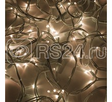 Гирлянда ДЮРАПЛЕЙ 20м 200LED 13Вт 220В IP65 тепл. бел.; бел. каучук провод NEON-NIGHT 315-146