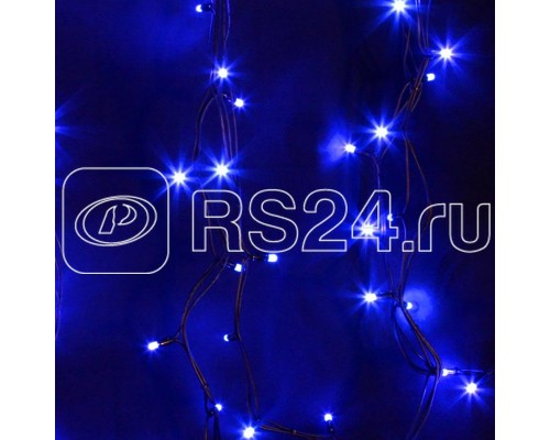 Гирлянда ДЮРАПЛЕЙ 20м 200LED 13Вт 220В IP67 син.; черн. провод NEON-NIGHT 315-153