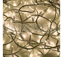 Гирлянда ДЮРАПЛЕЙ 20м 200LED 13Вт 24В IP44 тепло-бел. провод бел. ПВХ NEON-NIGHT 315-126