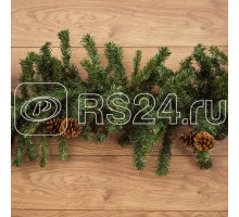 Гирлянда Еловый шлейф с шишками 2.75м d41см 300 веток NEON-NIGHT 307-221