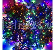 Гирлянда КЛИП ЛАЙТ 3 нити х10м 198LED 12Вт 24В (с трансф.) мульти. NEON-NIGHT 323-319
