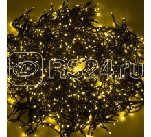 Гирлянда КЛИП ЛАЙТ 5 нитей х20м 665LED 40Вт 24В IP54 (с трансф.) мерцающая желт. NEON-NIGHT 323-601