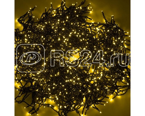 Гирлянда КЛИП ЛАЙТ 5 нитей х20м 665LED 40Вт 24В IP65 (с трансф.) желт. NEON-NIGHT 323-501