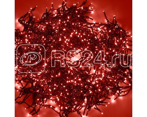 Гирлянда КЛИП ЛАЙТ 5 нитей х20м 665LED 40Вт 24В (с трансф.) мерцающая красн. NEON-NIGHT 323-602