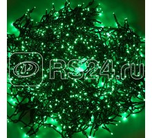 Гирлянда КЛИП ЛАЙТ 5 нитей х20м 665LED 40Вт 24В (с трансф.) мерцающая зел. NEON-NIGHT 323-604