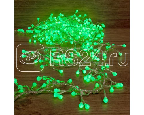 Гирлянда Мишура LED 6м 576LED зел. прозр. провод 35Вт 220В IP20 NEON-NIGHT 303-614