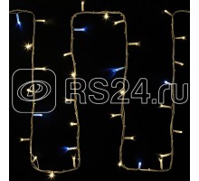 Гирлянда модульная Дюраплей LED 20м 200LED мерцающий Flashing (каждый 5-й диод) тепл. бел. провод бел. каучук Neon-Night 315-186
