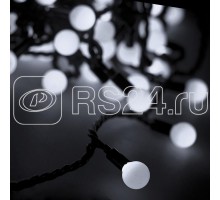 Гирлянда Мультишарики d23мм 10м 80LED бел. провод черн. Neon-Night 303-515