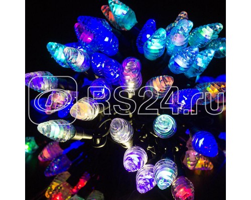 Гирлянда Мультишишки 10м черн. каучук 80 диодов RGB Neon-Night 303-509-3