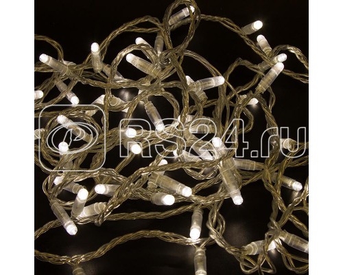 Гирлянда Нить 10м 200LED тепл. бел. провод прозр. Neon-Night 305-196