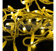 Гирлянда Нить 10м эффект мерцания желт. 230В провод бел. Neon-Night 305-261