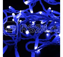 Гирлянда Нить 10м эффект мерцания син. 24В провод бел. Neon-Night 305-233