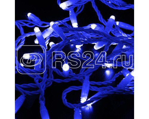 Гирлянда Нить 10м эффект мерцания син. 24В провод бел. Neon-Night 305-233