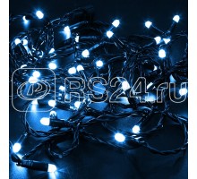 Гирлянда Нить 10м эффект мерцания син. 24В провод черн. Neon-Night 305-243