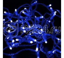 Гирлянда Нить 10м эффект мерцания син. 24В провод прозр. Neon-Night 305-253