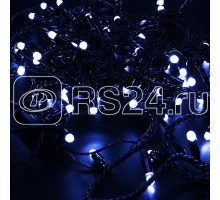 Гирлянда Нить 10м постоянное свечение син. 230В провод черн. Neon-Night 305-173
