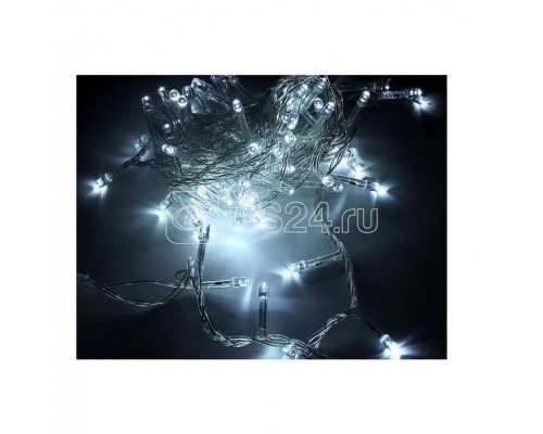 Гирлянда Нить 80 LED 8м уличная 3 АА батарейки 8 реж. бел. SHLights 4690601045126