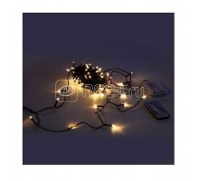 Гирлянда Нить 80 LED 8м уличная 3 АА батарейки 8 реж. тепл. бел. SHLights 4690601045423