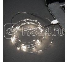 Гирлянда Роса 10м 100 LED USB бел. свечение Neon-Night 315-975