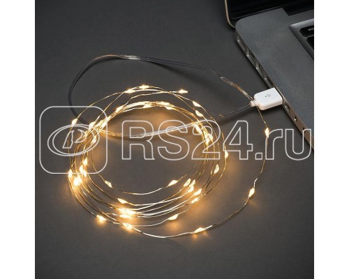 Гирлянда Роса 10м 100 LED USB теплое бел. свечение Neon-Night 315-976