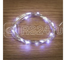 Гирлянда Роса (батарейки 3хААА в компл.) 2м 20LED бел. прозр. провод 2Вт 4.5В IP20 NEON-NIGHT 303-005