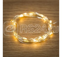 Гирлянда Роса (батарейки 3хААА в компл.) 2м 20LED тепло-бел. прозр. провод 2Вт 4.5В IP20 NEON-NIGHT 303-006