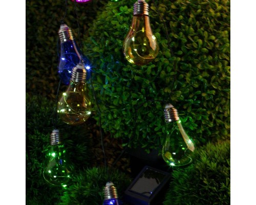 Гирлянда садовая ERAGS024-03 10 подсвечиваемых светодиодами лампочек ЭРА Б0038505