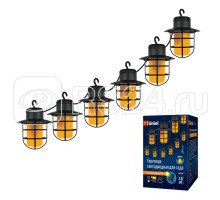Гирлянда садовая USL-S-121/PT2500 LANTERNS солнечная батарея Фонарики 72 светодиода эффект пламени IP44 Uniel UL-00006558